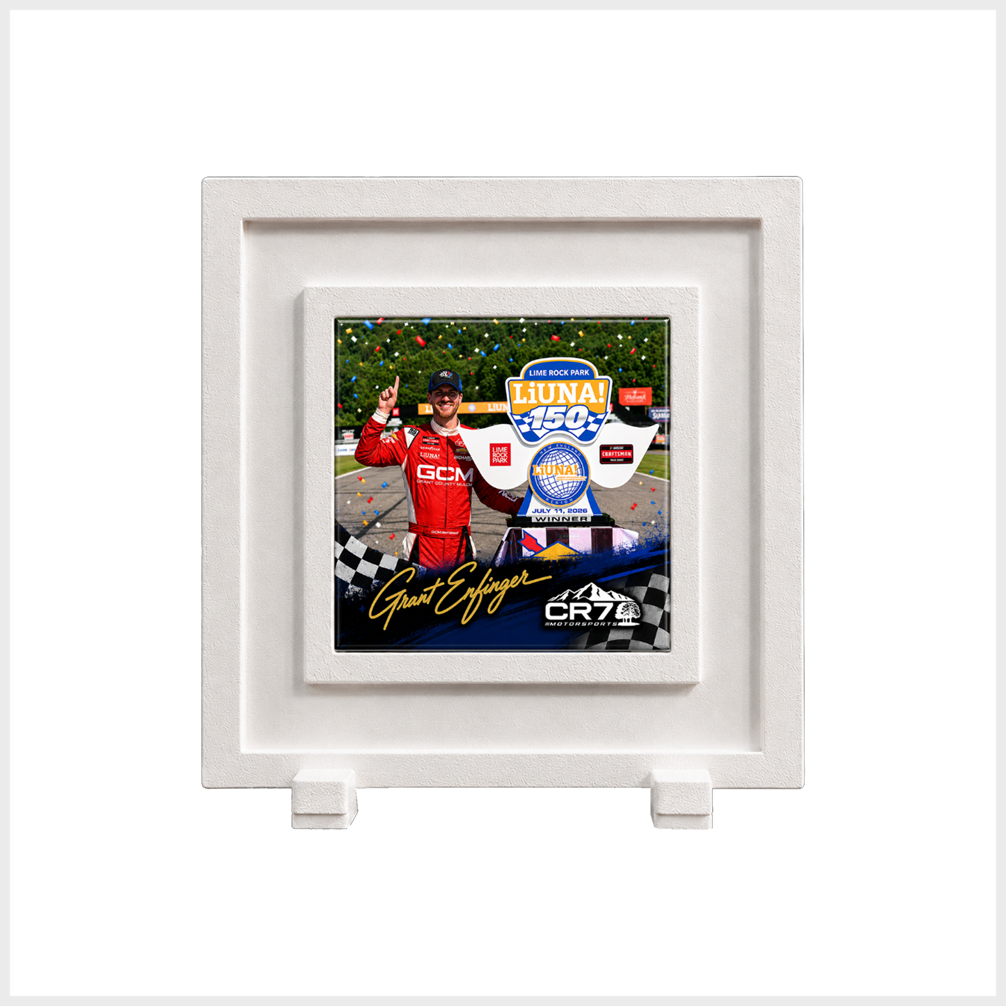 Victory Lane Keepsake Magnet and Display Frame - LiUNA! 150 at Lime Rock Park